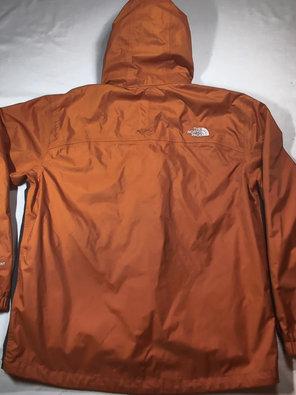 The North Face Men's Orange Hooded Shell Jacket